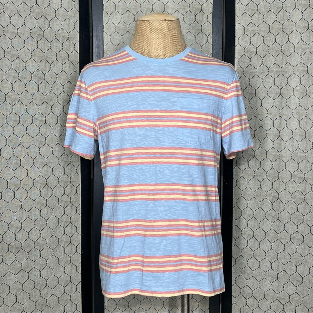 Even Tide All Over Striped Pocket Crew